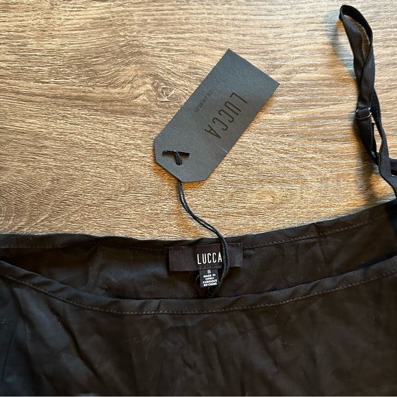 LUCCA Camilla Black Cold Shoulder Top - Picture 8 of 11